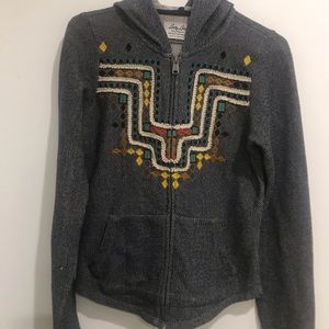 Lucky Lotus Embroidered Hoodie Sweater 🍀